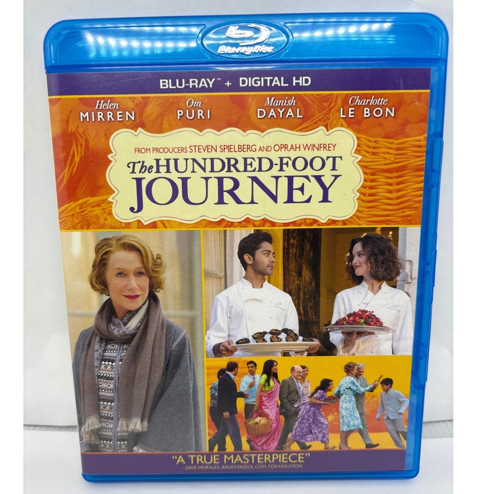 The Hundred-Foot Journey Blu-Ray + Digital HD Movie Helen Mirren Food Film